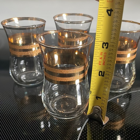 Set of 4 Turkish tea cups - Picture 2 of 3